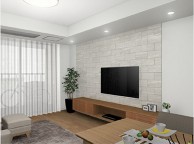 深呼吸するリビングで五感を満たされて　港区H様邸